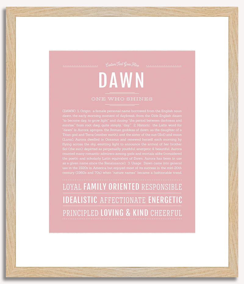 Dawn | Name Art Print