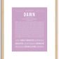 Dawn | Name Art Print