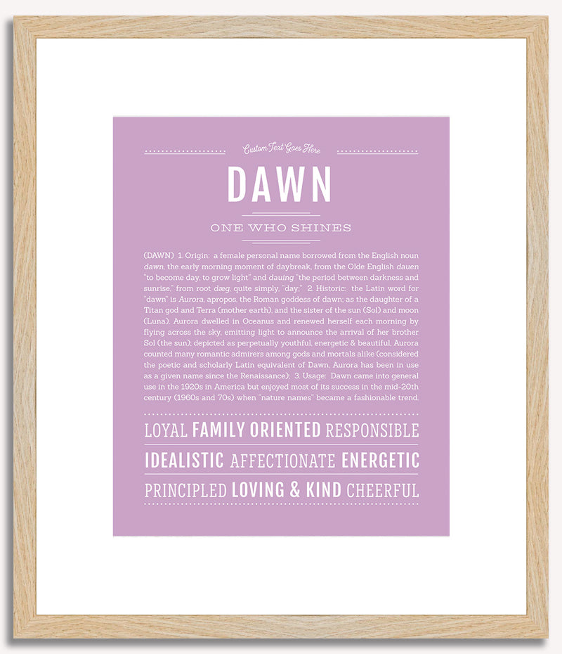 Dawn | Name Art Print