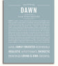 Dawn | Name Art Print – Name Stories