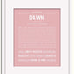 Frame Options | Dusty Rose | White Frame, Matted