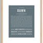 Dawn | Name Art Print