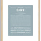 Dawn | Name Art Print