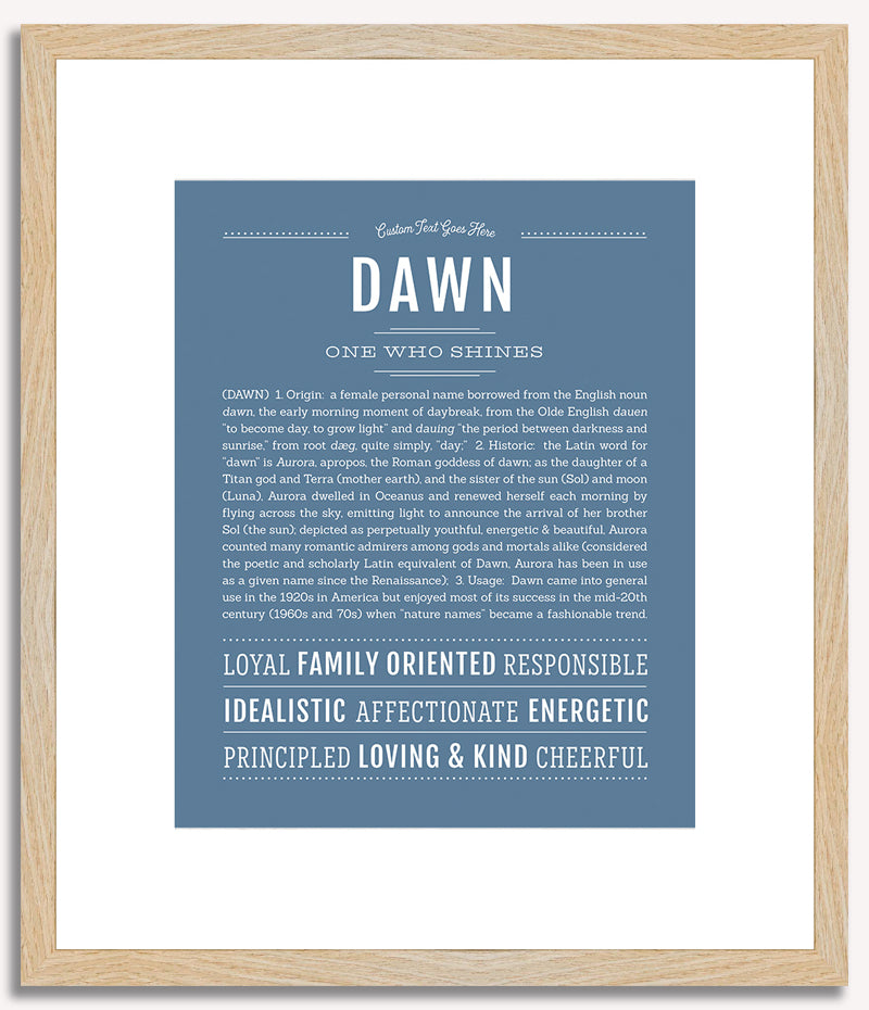 Dawn | Name Art Print