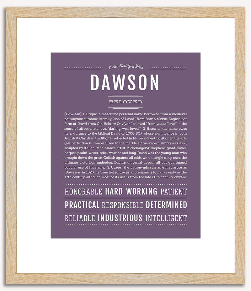 Dawson | Name Art Print