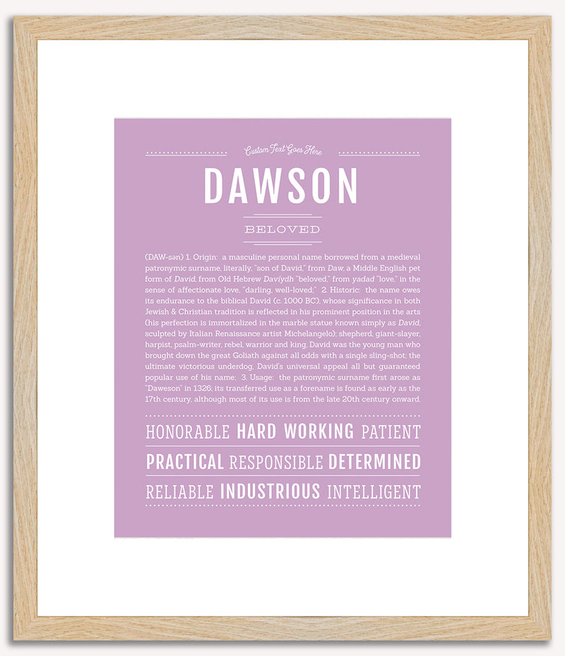 Dawson | Name Art Print