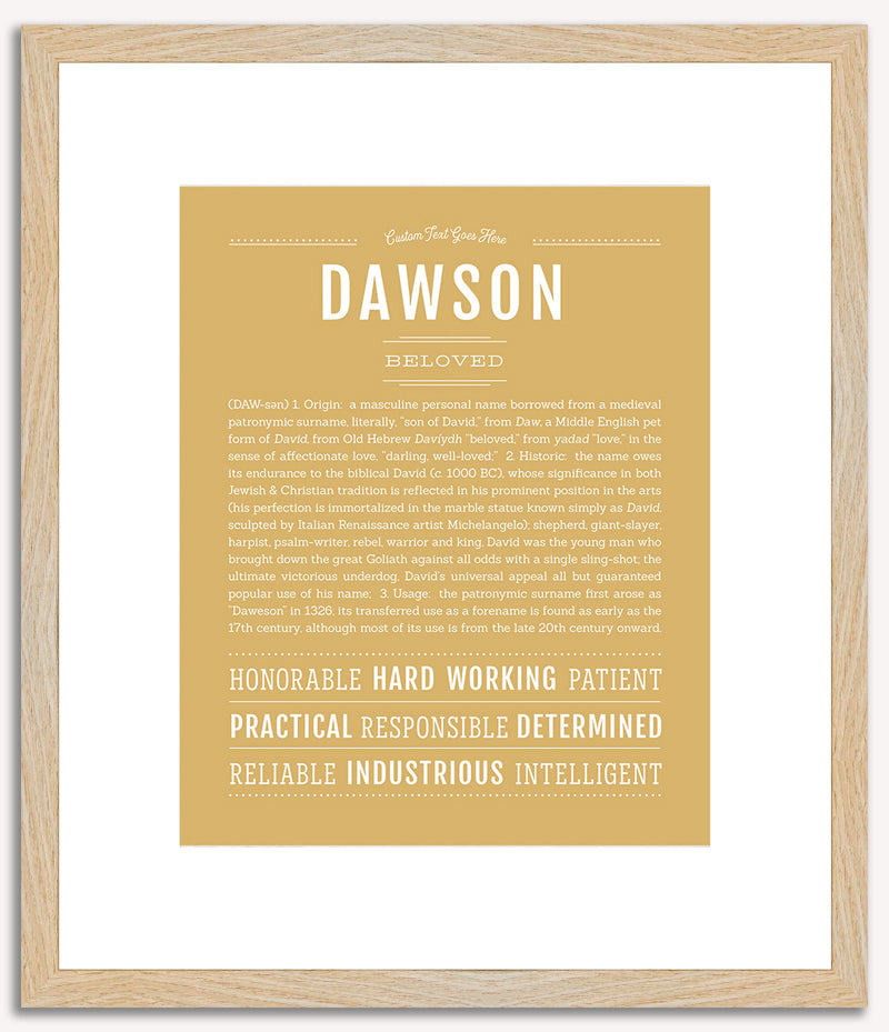 Dawson | Name Art Print