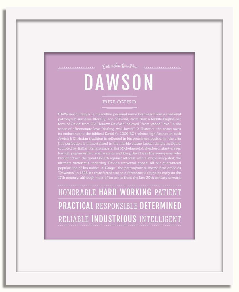 Frame Options | Lilac | White Frame, Matted