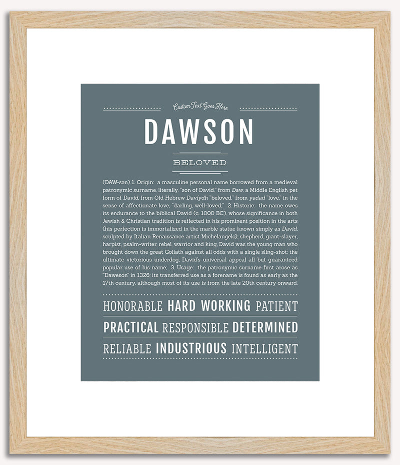 Dawson | Name Art Print