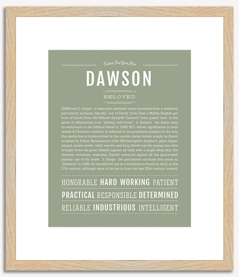 Dawson | Name Art Print