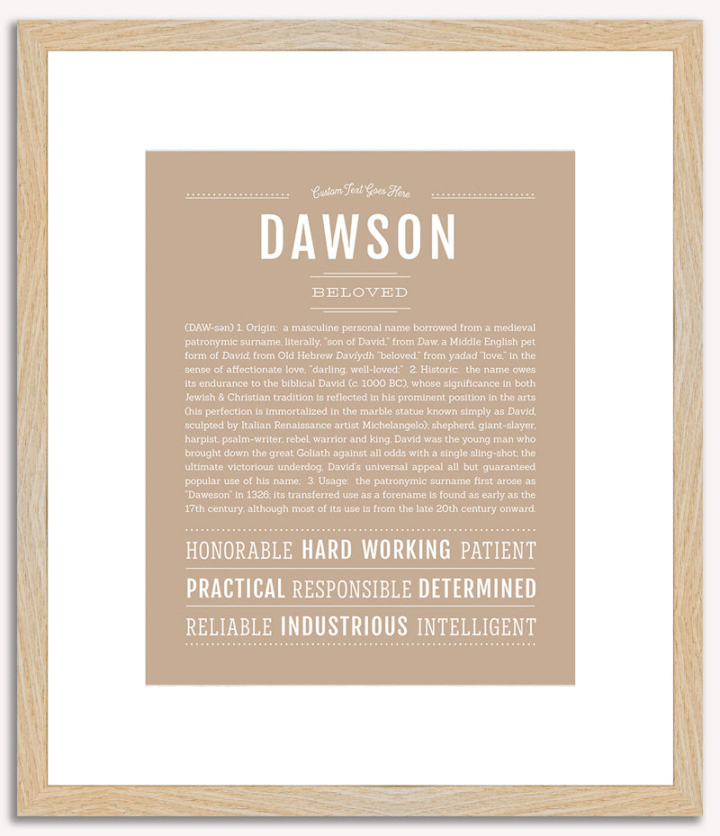 Dawson | Name Art Print