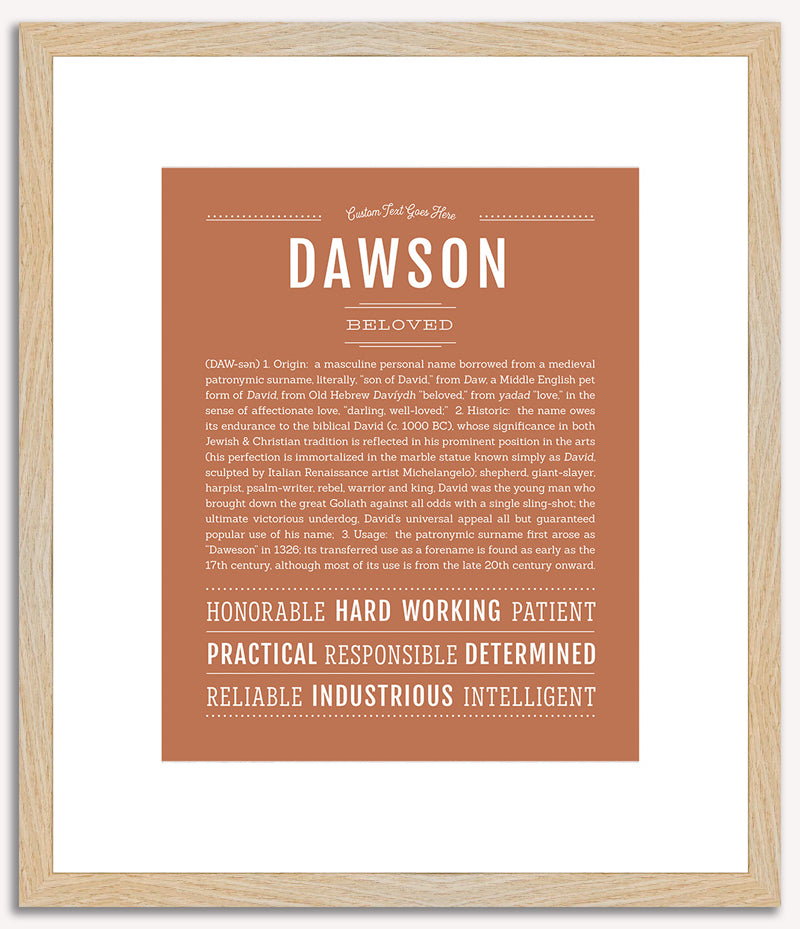 Dawson | Name Art Print