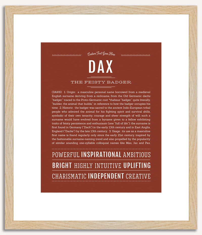 Dax | Name Art Print