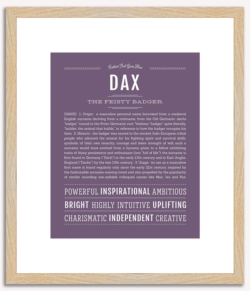 Dax | Name Art Print