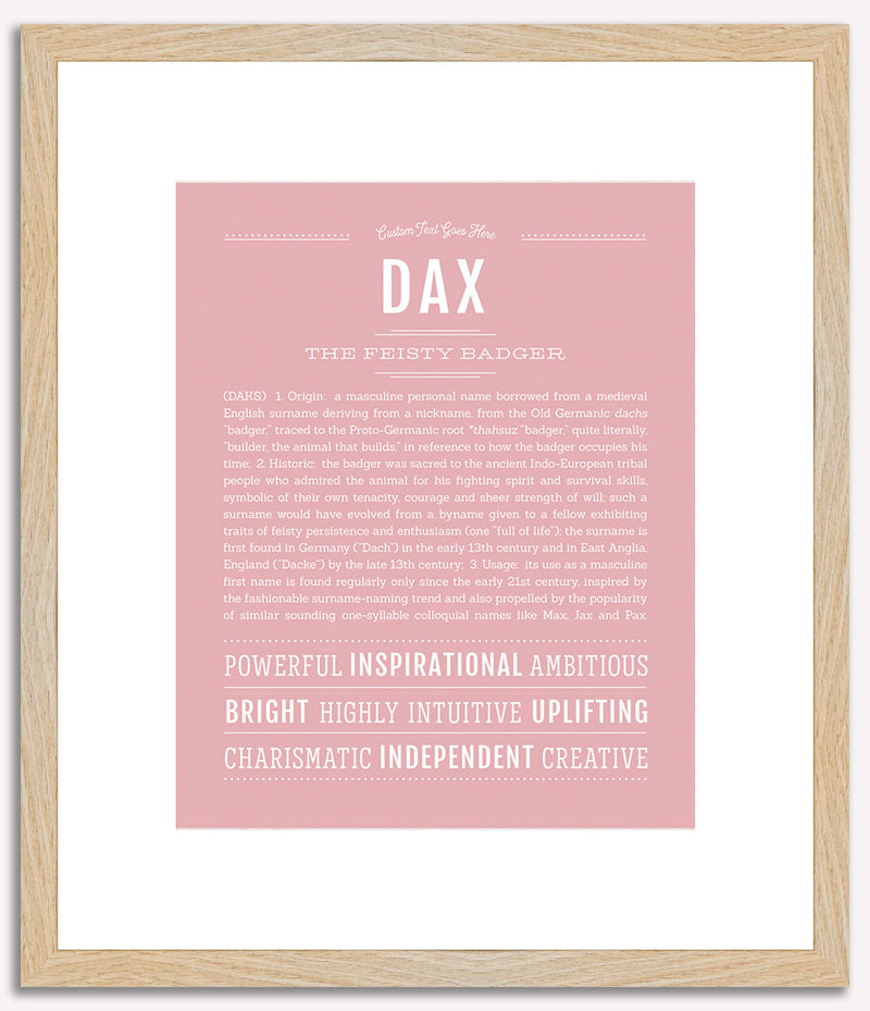 Dax | Name Art Print