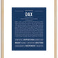 Dax | Name Art Print