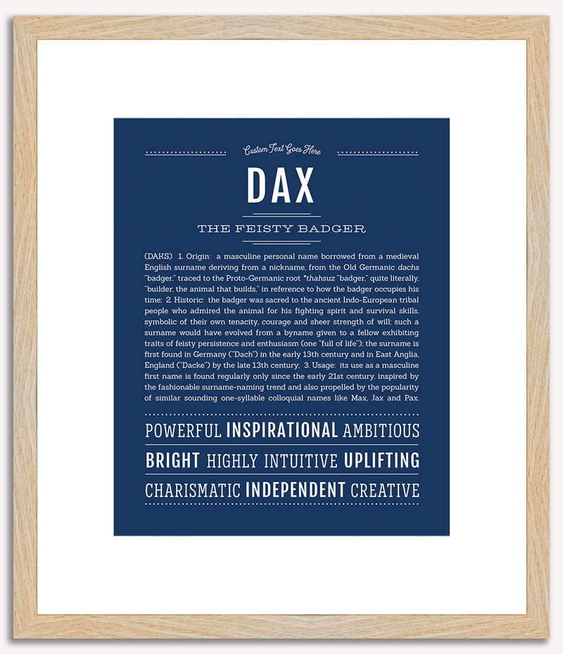 Dax | Name Art Print