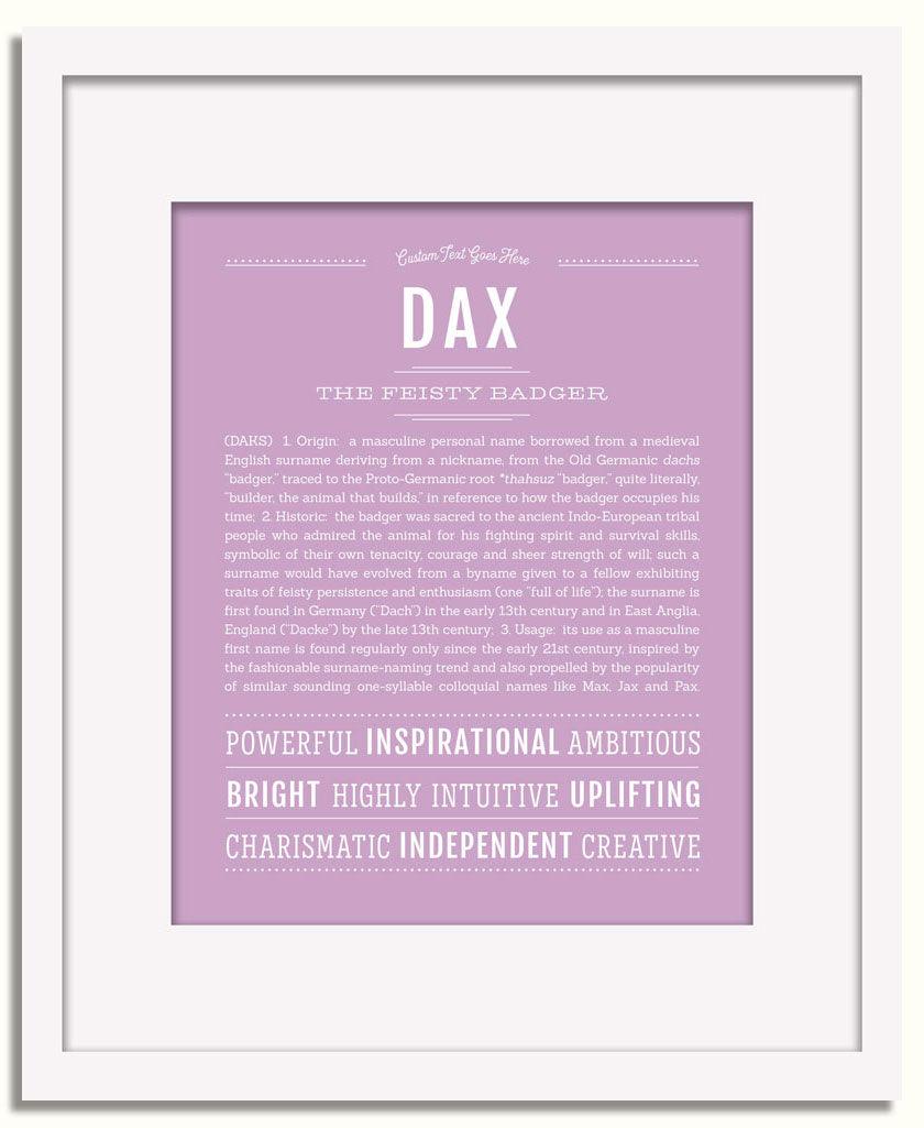 Frame Options | Lilac | White Frame, Matted