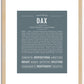 Dax | Name Art Print