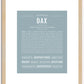 Dax | Name Art Print