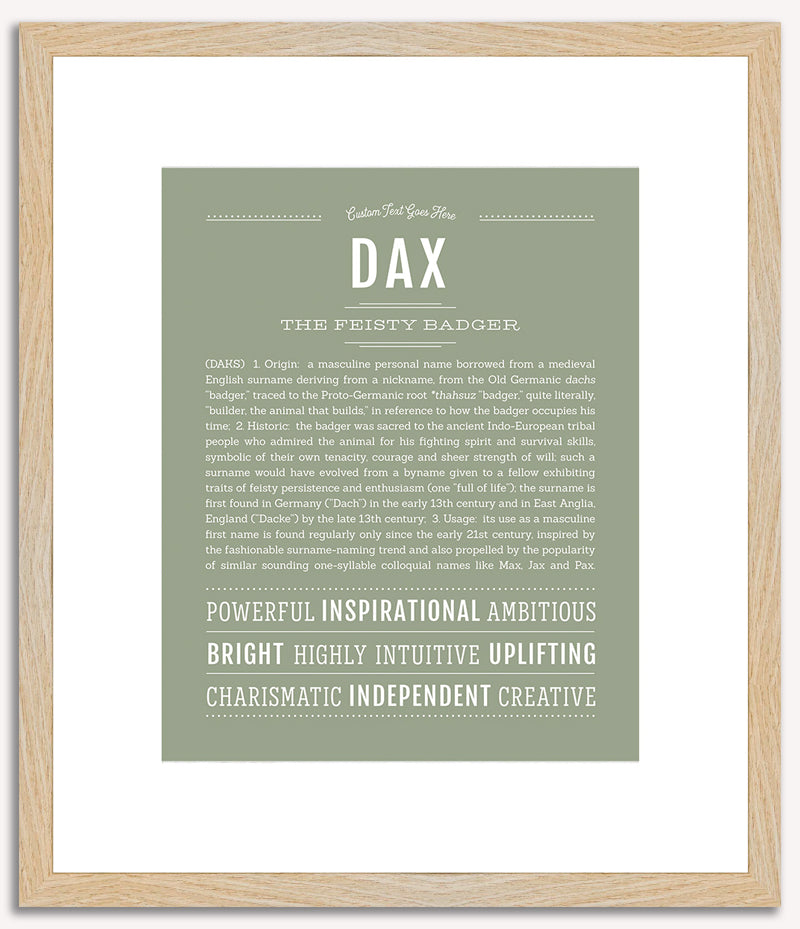 Dax | Name Art Print