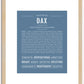 Dax | Name Art Print