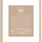 Dax | Name Art Print