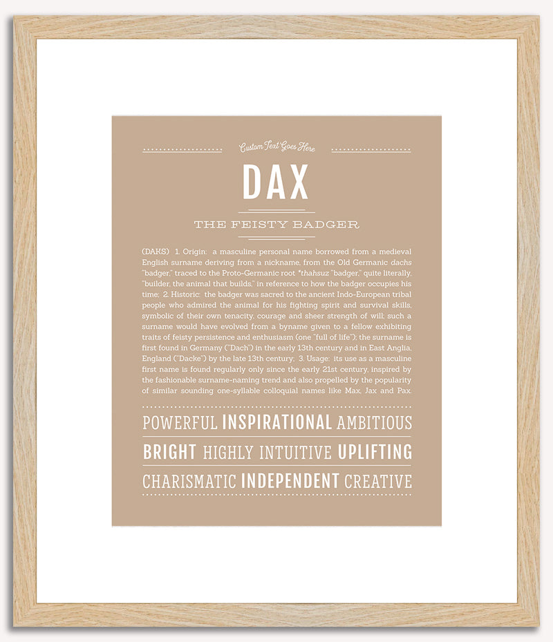 Dax | Name Art Print