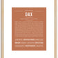 Dax | Name Art Print