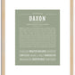 Daxon | Name Art Print