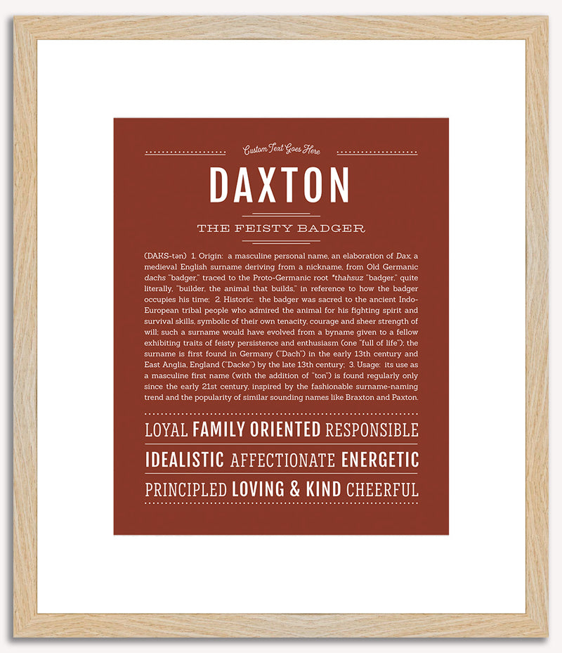 Daxton | Name Art Print