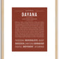 Dayana | Name Art Print