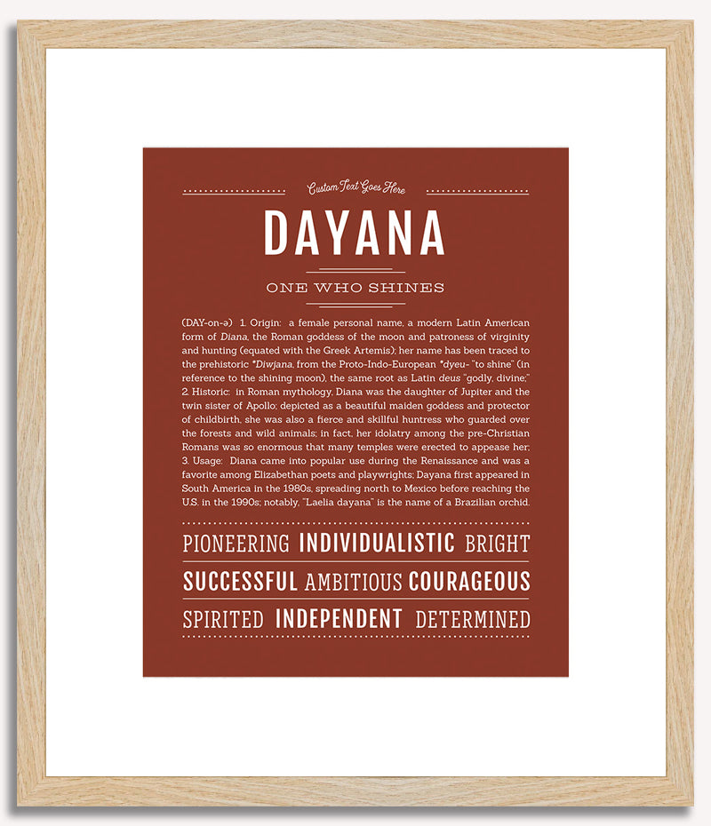 Dayana | Name Art Print