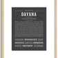 Dayana | Name Art Print