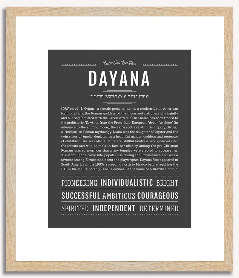 Dayana | Name Art Print