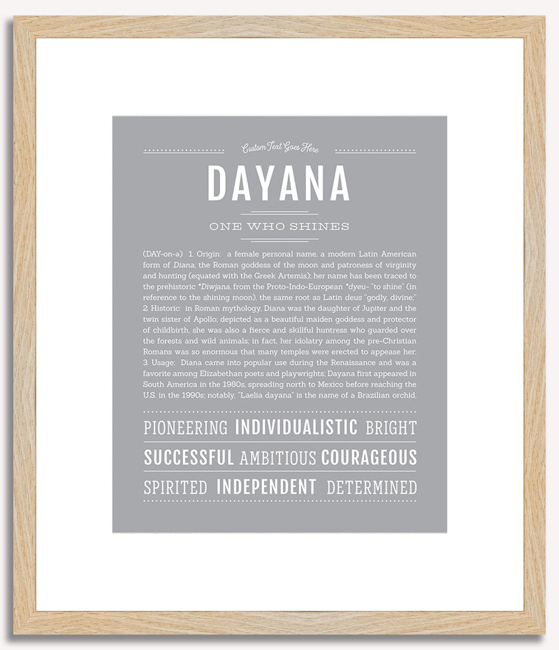 Dayana | Name Art Print