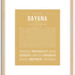 Dayana | Name Art Print