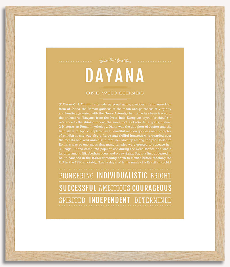 Dayana | Name Art Print