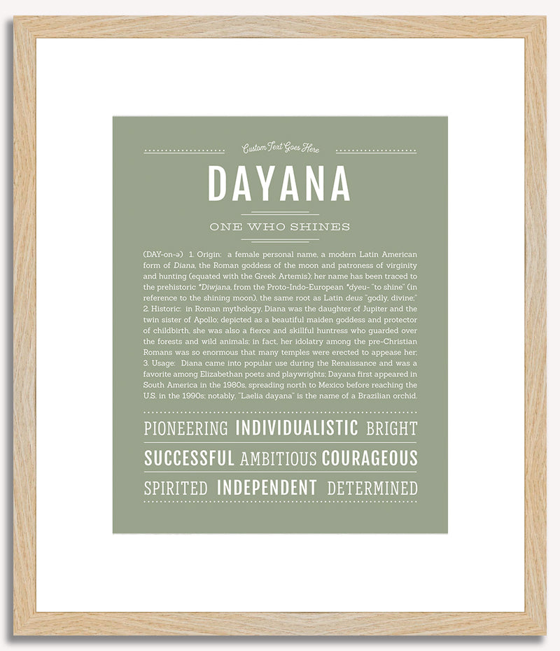 Dayana | Name Art Print