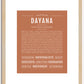 Dayana | Name Art Print