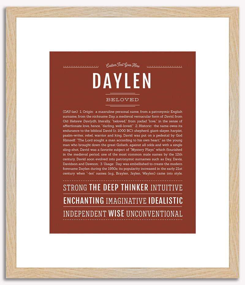 Daylen | Name Art Print