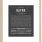 Dayna | Name Art Print