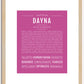 Dayna | Name Art Print