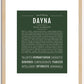 Dayna | Name Art Print