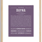 Dayna | Name Art Print