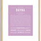 Dayna | Name Art Print