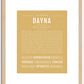 Dayna | Name Art Print