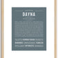 Dayna | Name Art Print