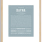 Dayna | Name Art Print