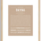 Dayna | Name Art Print